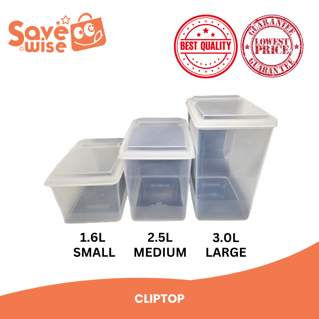 Cliptop Food Canister Plastic Container Kliptop | Shopee Philippines