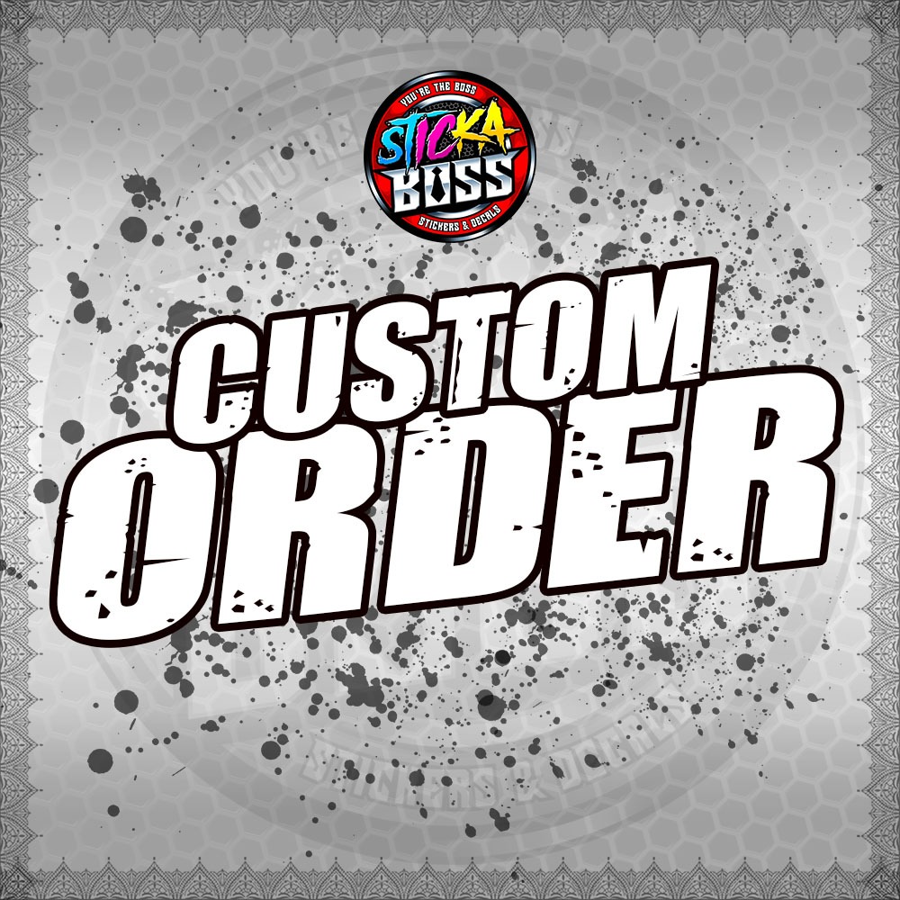 CUSTOM ORDER FOR PRINTED MOTOR DECALS [CHAT 1ST BEFORE ORDERING]【WITH ...