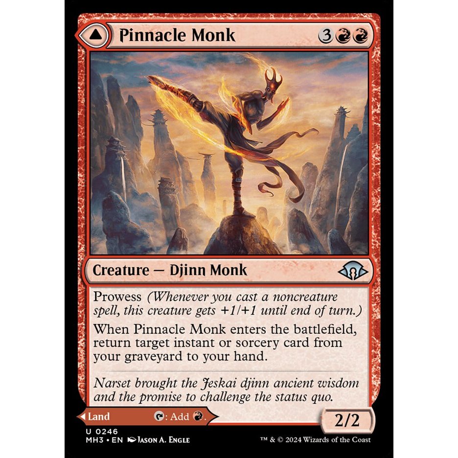 Pinnacle Monk / Mystic Peak [MH3] - MTG Magic: The Gathering | Shopee ...