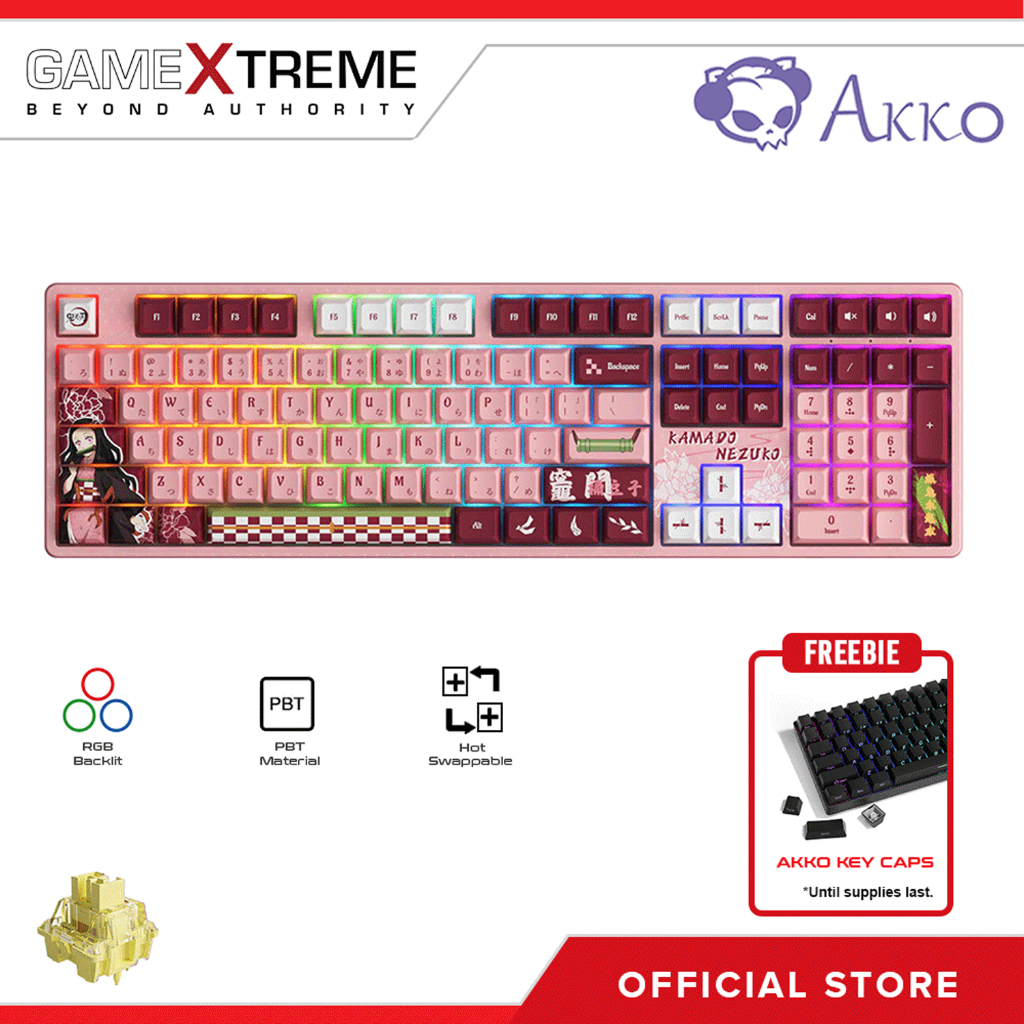 Akko Demon Slayer Nezuko 5108B Plus RGB Tri Mode Hot Swappable ...