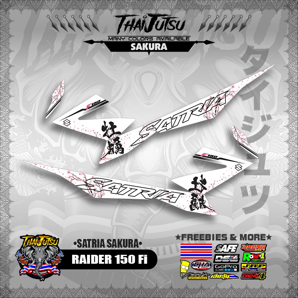 RAIDER 150 Fi STICKER DECALS ( SATRIA SAKURA )【ThaijutsuStickers ...
