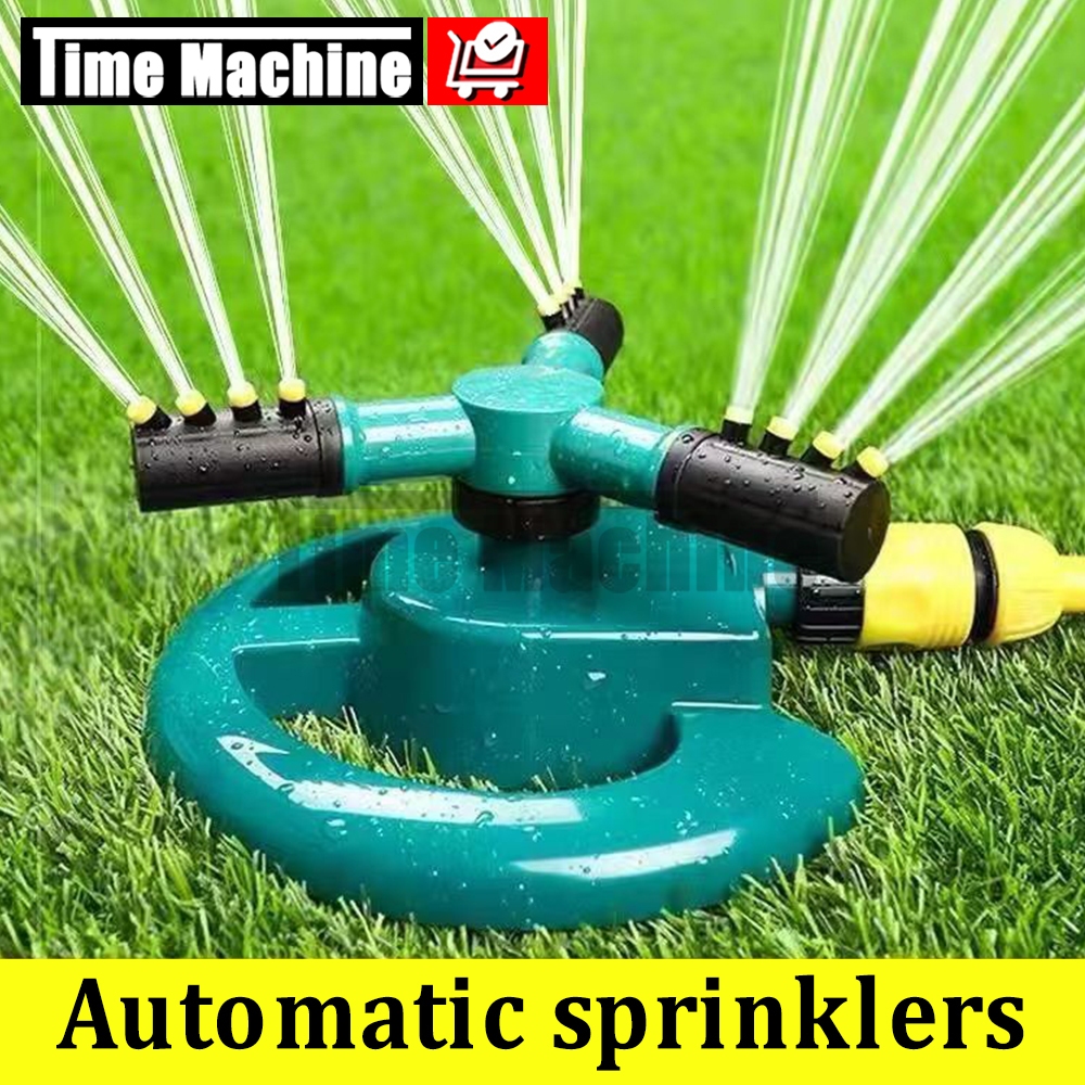 360 Degree Automatic Rotating Irrigation Sprinkler Garden Lawn ...