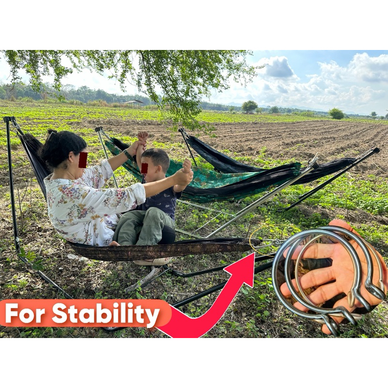 Detachable Duyan Frame - 8 Feet Capacity, Black Iron Pipe, Lightweight ...