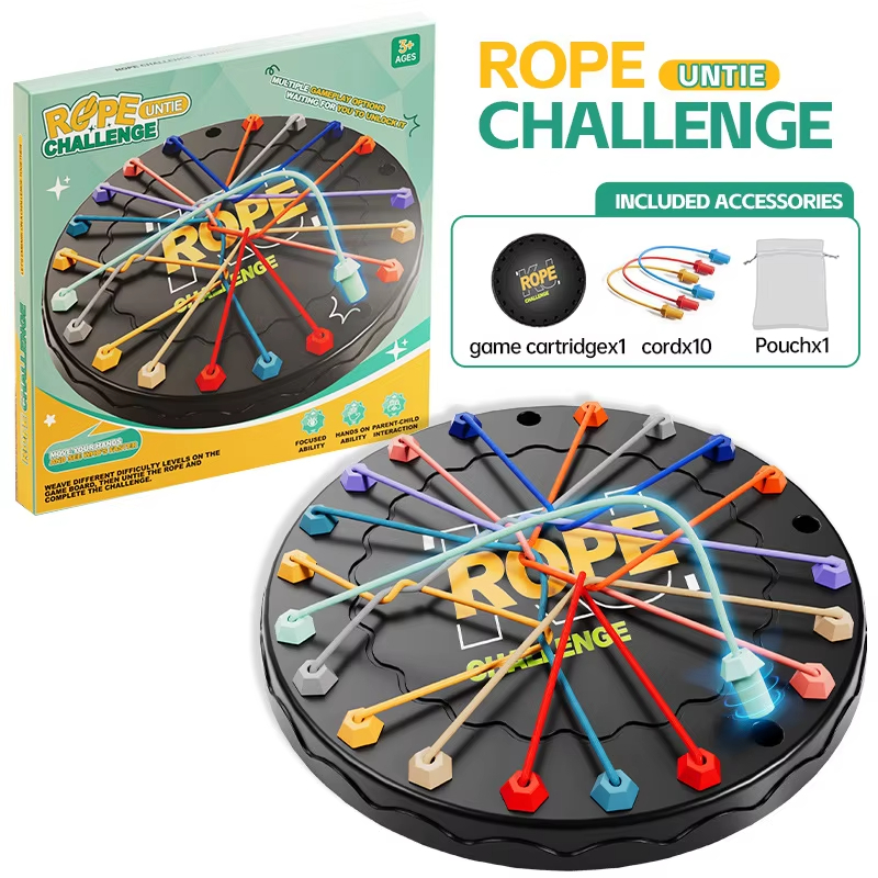 Breaking The Rope Challenge Puzzle Toy Board Game Children's Rope ...