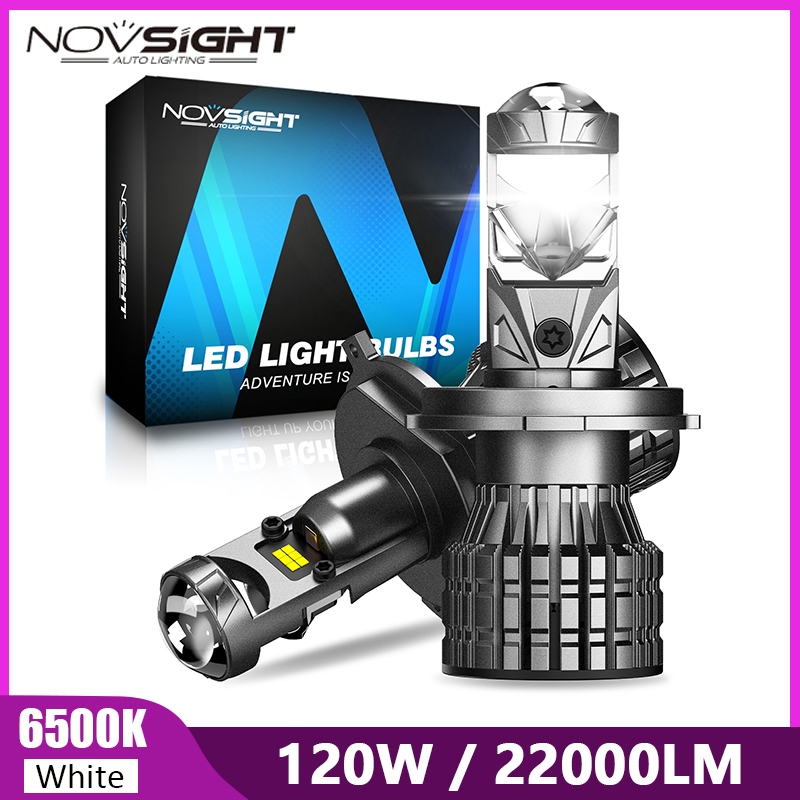 NOVSIGHT ORIGINAL N92 H4 H11 H8 120W Car LED Headlight 6500K White For ...