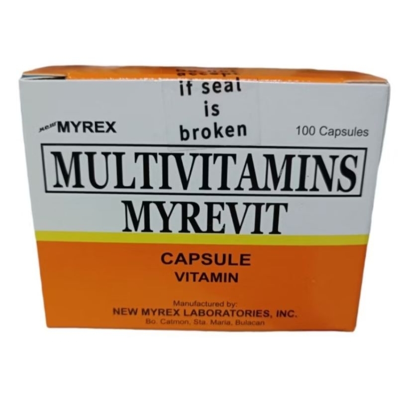 MULTIVITAMINS MYREVIT 100 Capsules FDA approved! | Shopee Philippines