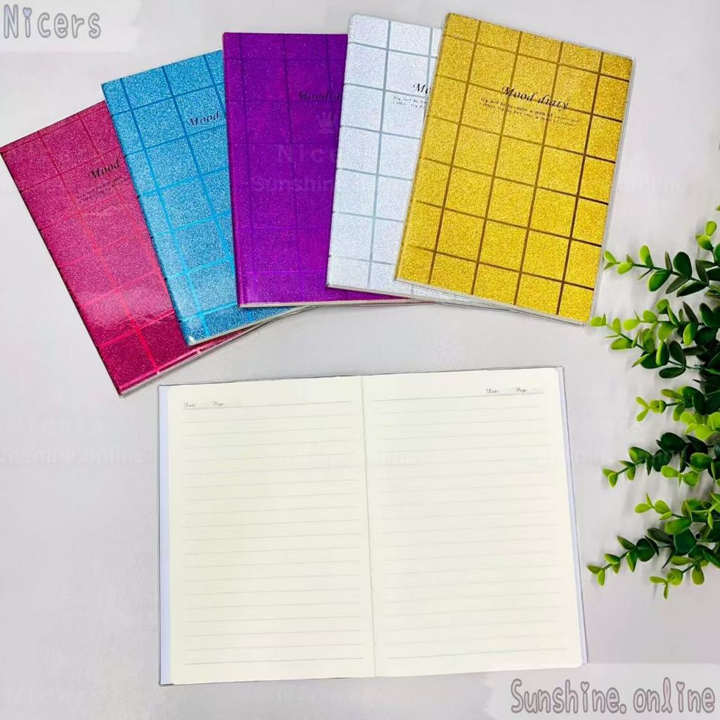 A5 70lvs Diary Glitter Notebook Journal Notepad Writing Notebook ...
