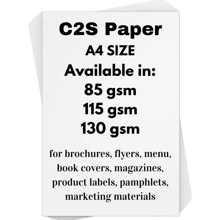 C2S Paper double-sided clarity | Shopee