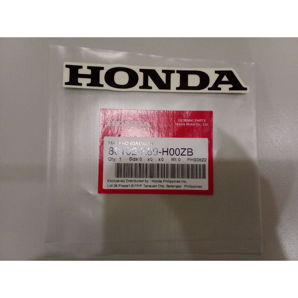 Genuine Honda 110mm Gold/Silver Decal Sticker Logo Badge – OEM Thailand