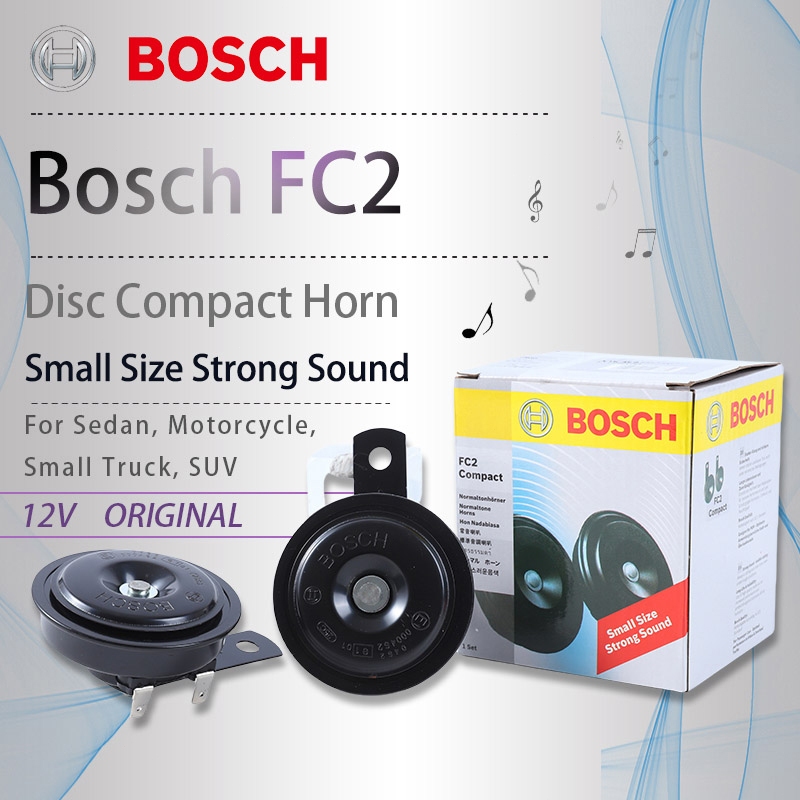 Bosch FC2 Disc Compact Horn 12V 350Hz / 420Hz 111dB(A) For Motorcycle ...