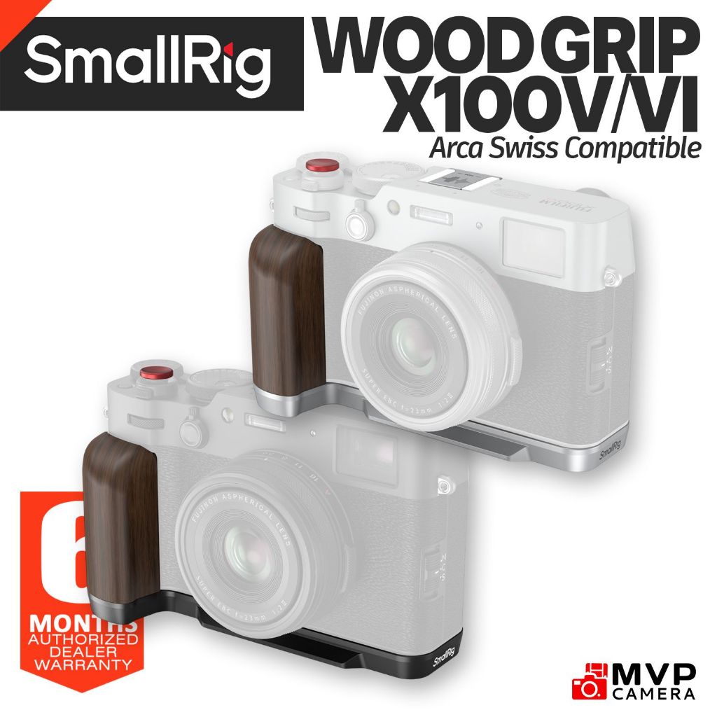 SMALLRIG L-Shape Lplate Wood Grip Arca Swiss Compatible Fuji Fujifilm ...