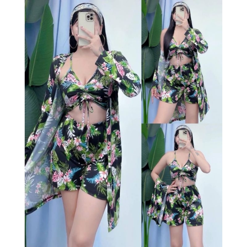 CHUCHAY 3 IN 1 SUMMER OUTFIT FIT UP TO LARGE | Shopee Philippines