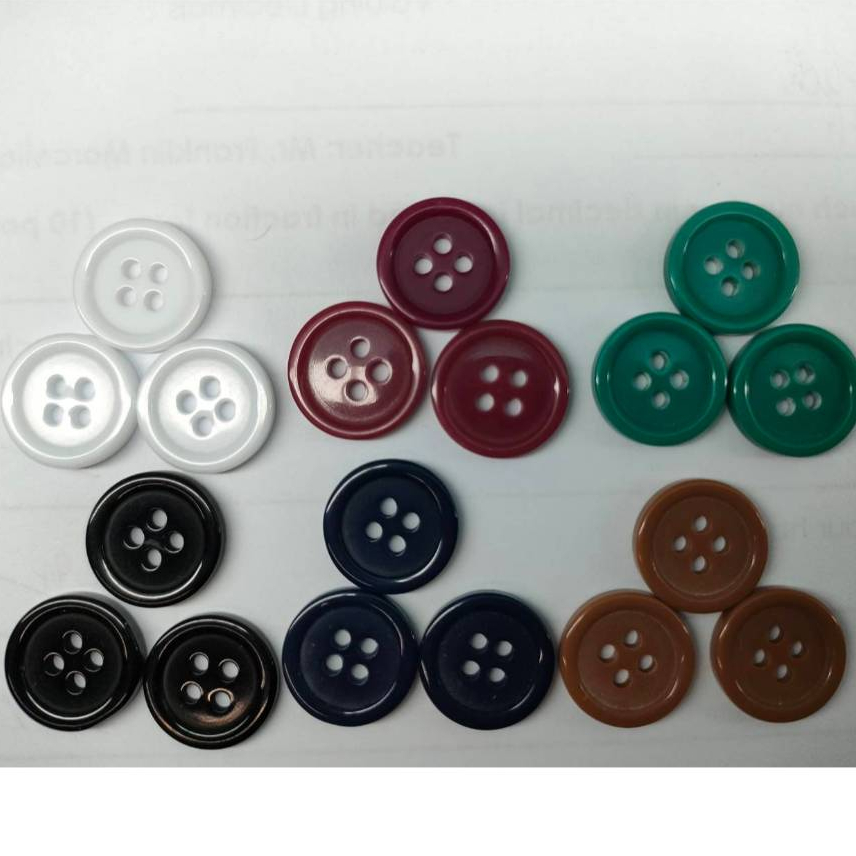 Chalk Buttons 24L/4 (16mm), sold per 1 pk (gross1= 144 pcs) | Shopee ...