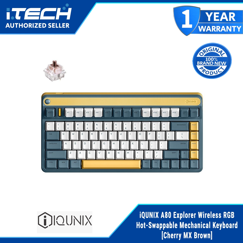 iQUNIX A80 Explorer Wireless RGB Hot-Swappable Mechanical Keyboard ...