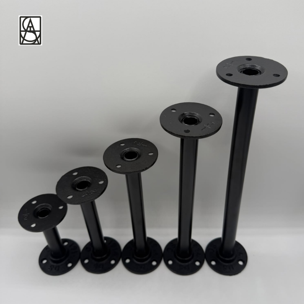Industrial Straight Pipe Fittings Electroplated Black 1/2 Pipes Flange ...