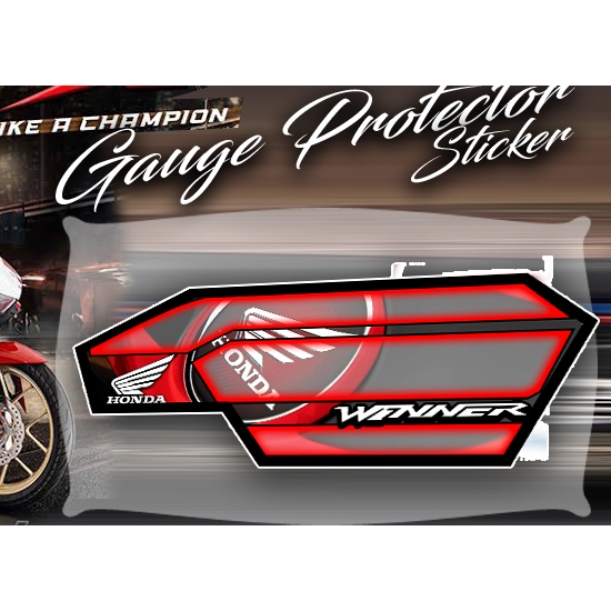 honda winner X gauge protector sticker red color | Shopee Philippines
