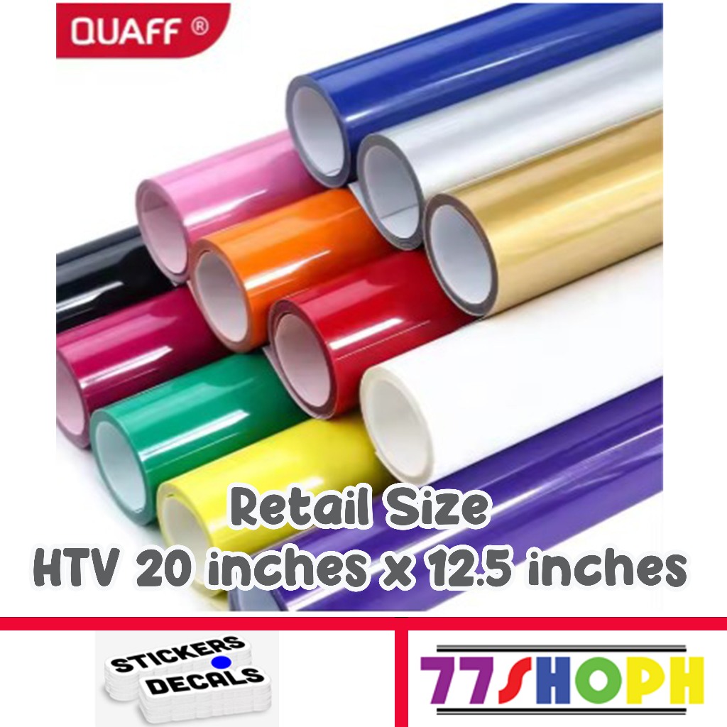 HTV Heat Transfer Vinyl Retail 20 inches x 12.5 inches | Shopee Philippines