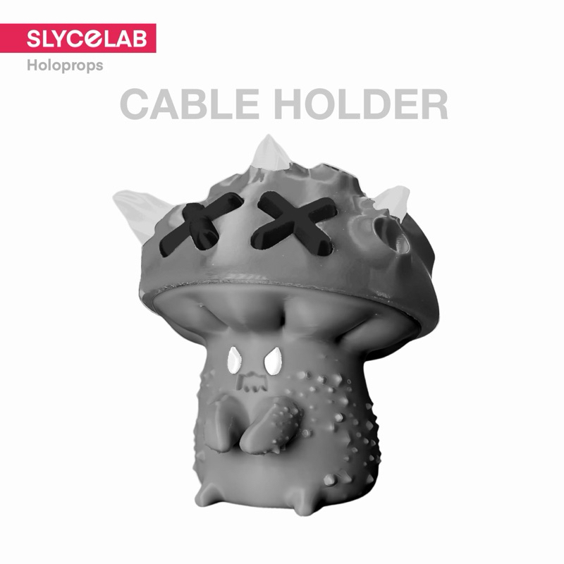 SLYCELAB Spooky Mushroom Cable Holder 3D Printed Multifunctional Desk ...