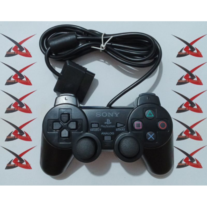 PS2 PlayStation 2 Controller OEM (Black) | Shopee Philippines
