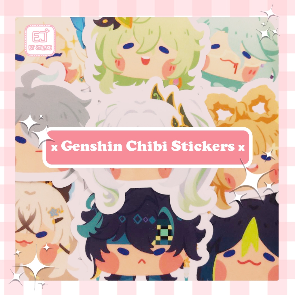GENSHIN IMPACT DENDRO CHARACTERS CHIBI VINYL WATERPROOF STICKERS | EJ ...