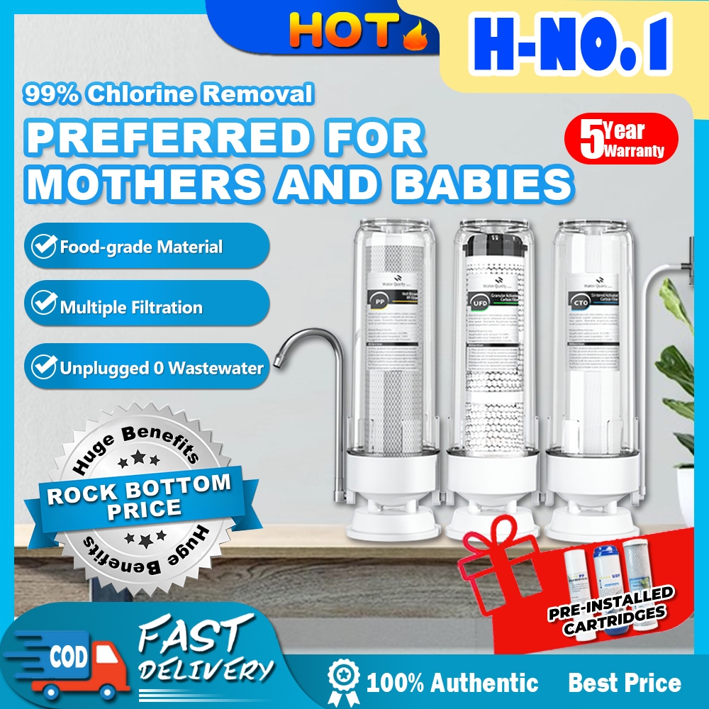 Hivens Water Filter Water Purifier 10 Inch 3In1 Thicken Water Filter ...