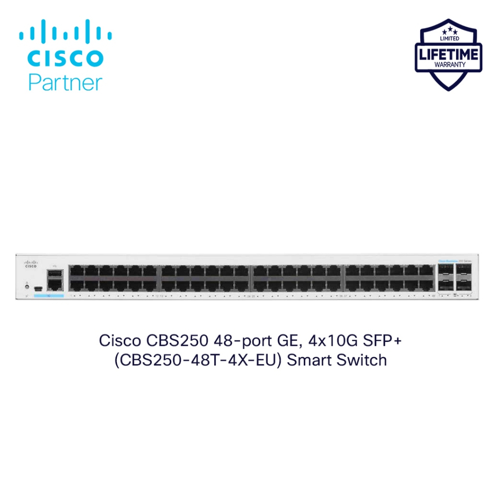 CBS250 Smart 48-port GE, 4x10G SFP+ (CBS250-48T-4X-EU) | Shopee Philippines