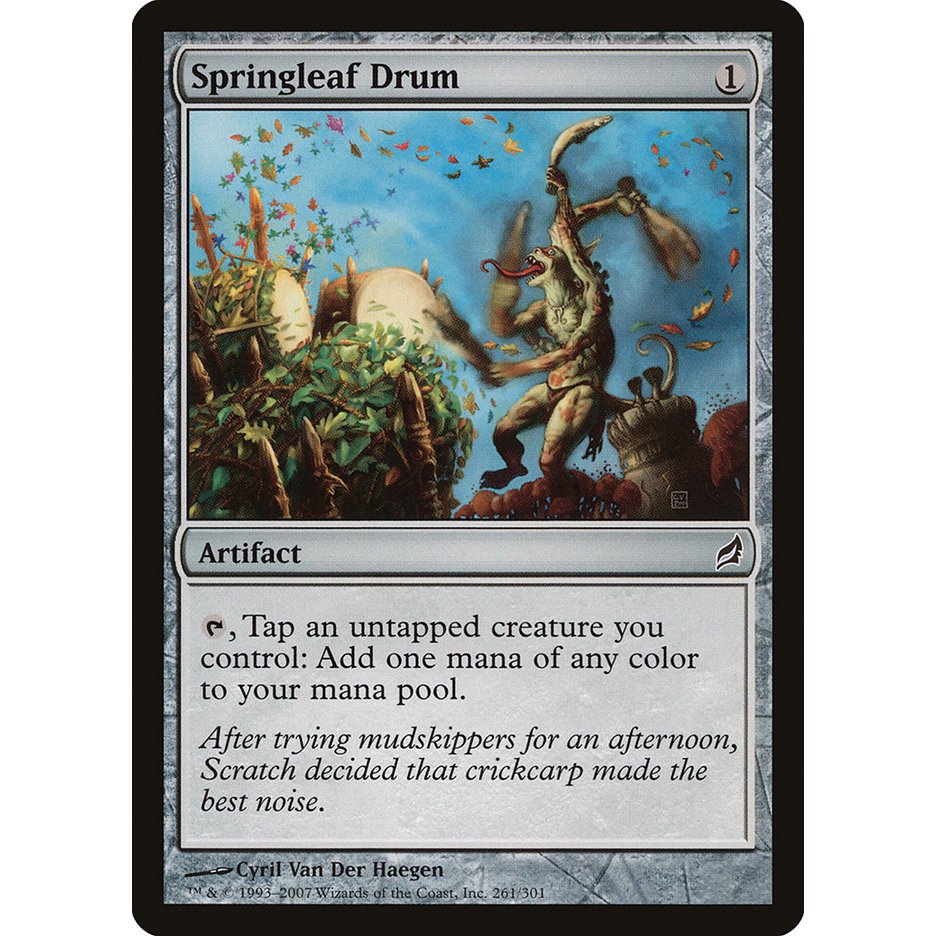 MTG Springleaf Drum - LRW - Magic the Gathering Card Games tcg | Shopee ...