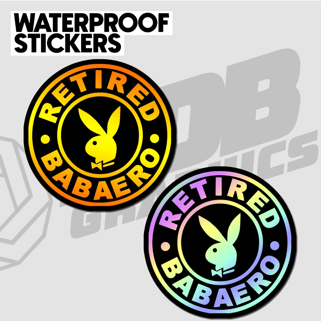 RETIRED BABAERO Waterproof Sticker Yayamanin Holographic Cutout Decals ...