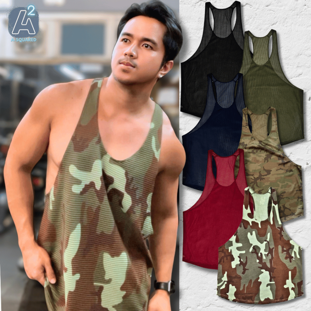 A-Squared Aircool Gym Stringer Tank Top Casual Sando | Size Small ...