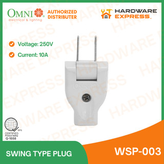 OMNI WSP-003 Swing Type Plug 10A 250V | Shopee Philippines
