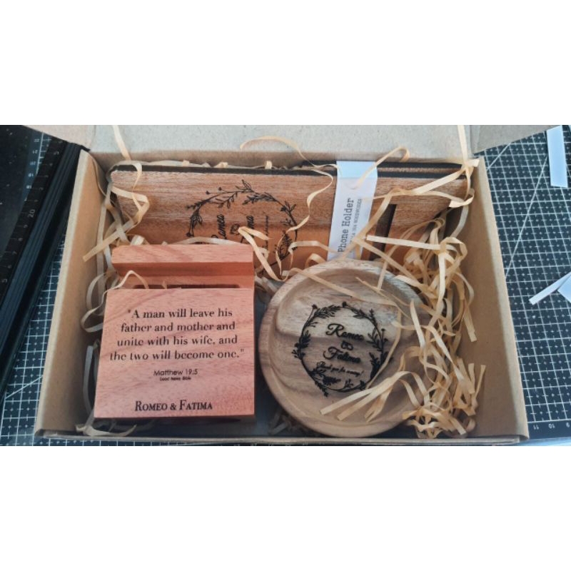 Customized Wooden Gift Set | Shopee Philippines