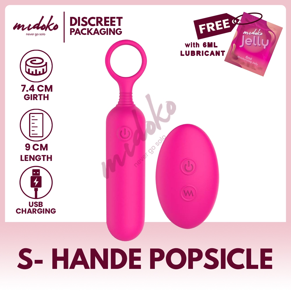 Midoko S-Hande Popsicle Dual Stimuli Double Pleasure Vagina Anal Vibrator  with Easy Handle Sex Toy | Shopee Philippines