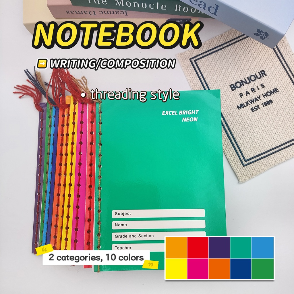 writing Composition notebook 80 Leaves A5 grade 1-5 School YARN ...