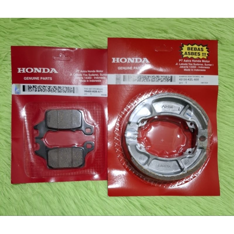 HONDA CLICK BRAKE SHOE BRAKE PAD 125 150 160 V2 V3 | Shopee Philippines