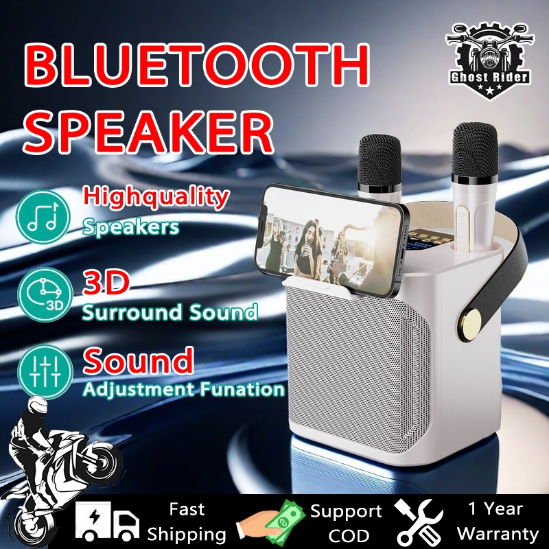3D Stereo Amplifier Speaker Wireless Bluetooth Speaker with Dual mic ...