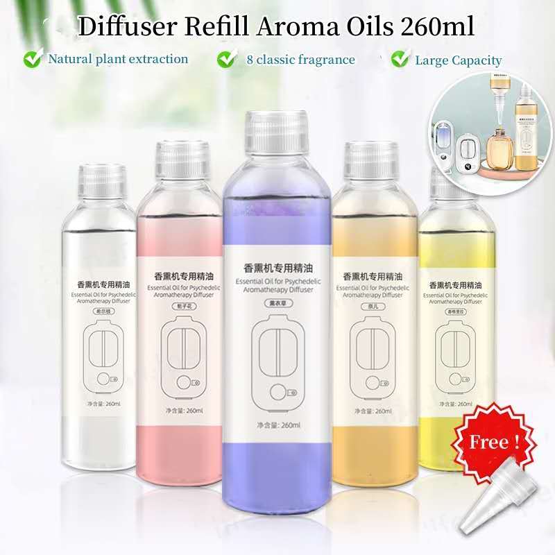 260/500ml Diffuser Refill Air Freshener Water Based Essential Oil For ...