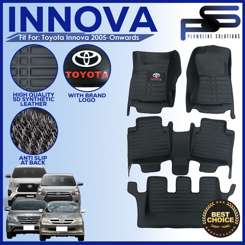 5D Deep Dish Matting for Toyota Innova 2005 - 2015 OEM Fit High Quality ...