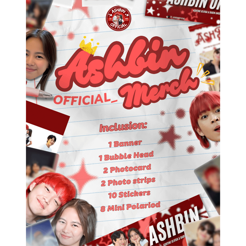 ASHBIN MERCH ( SET ) | Shopee Philippines