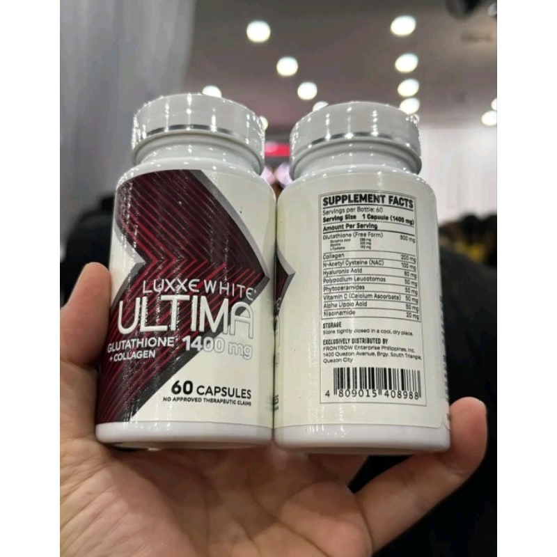 LUXXEWHITE ULTIMA WITH COLLAGEN GLUTA FRONTROW WHITENING AND GLOWING OF  SKIN/ PAMPAPUTI PAMPAKINIS | Shopee Philippines