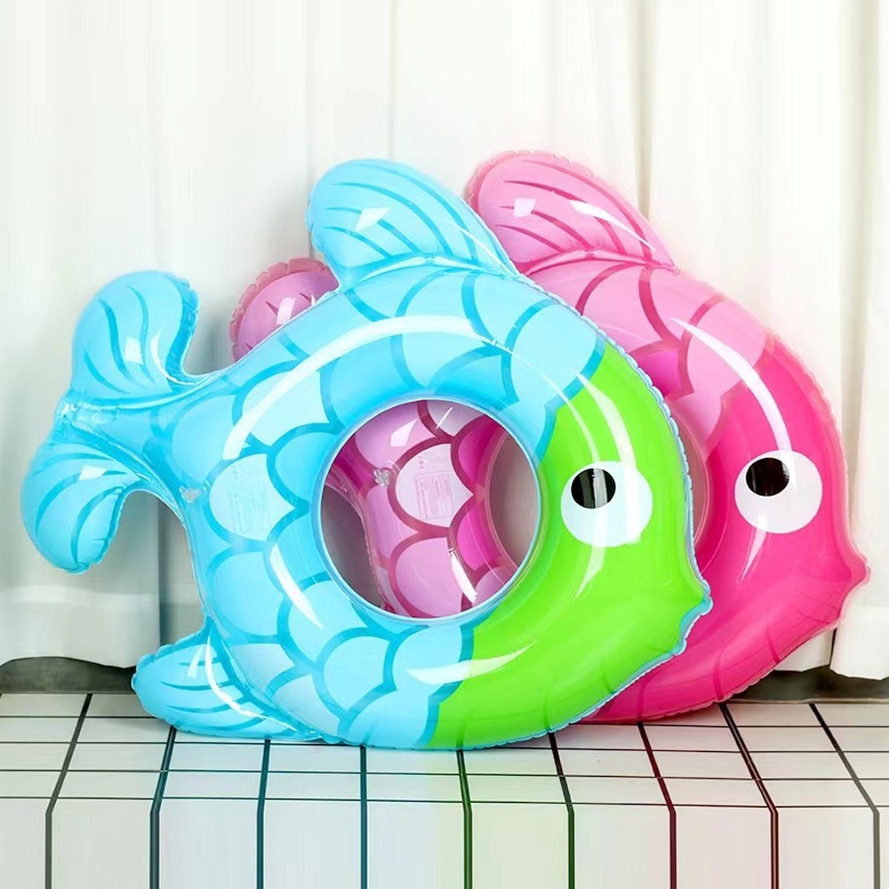 Kids Swim Ring Cute little Fish Shape Inflatable Swimming Circles 80cm ...