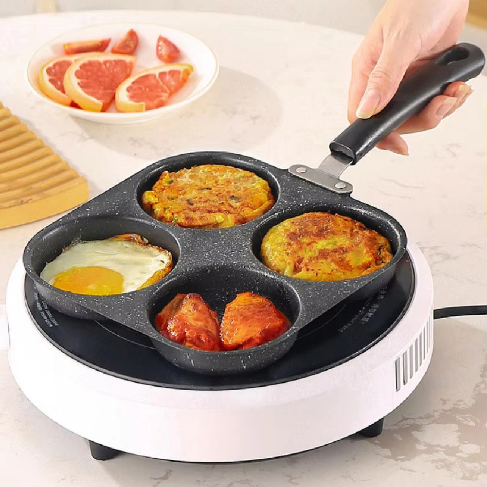 New Non stick Aluminum Alloy Multi function Omelette Pan Frying Pan Egg ...