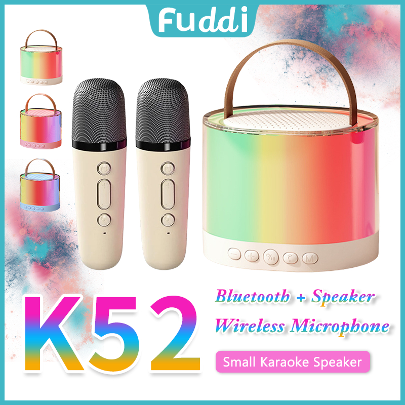 FUDDI K52 Mini Karaoke Wireless Audio Speaker Bluetooth Microphone ...