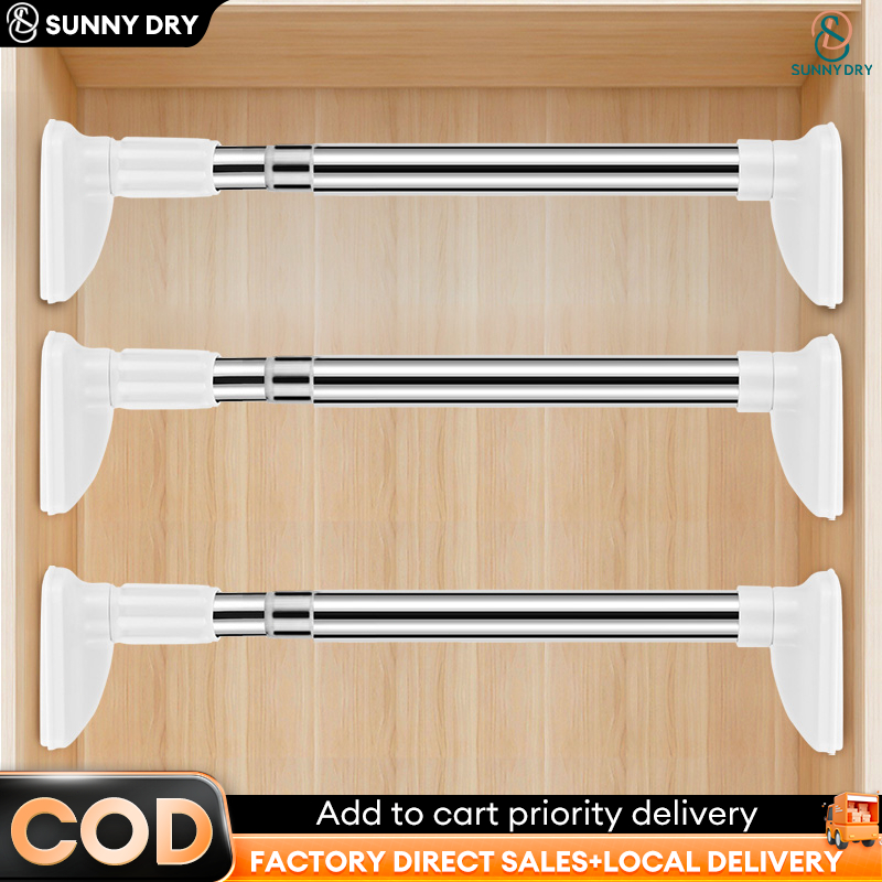 280CM Shower Curtain Rod Multifunctional Sampayan Stainless Steel ...