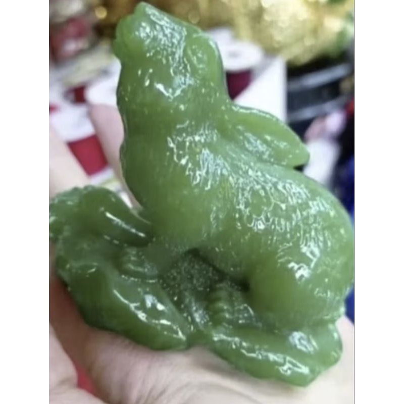 fengshui Jade rabbit figurine display | Shopee Philippines