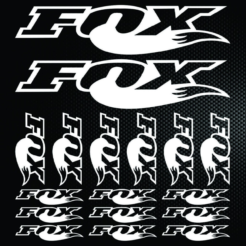 FOX - 17 Vinyl Decals Stickers Sheet Bike Frame Cycle Cycling Bicycle ...