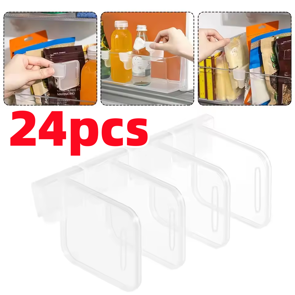 24Pcs Adjustable Extendable Refrigerator Classified Storage Partition ...