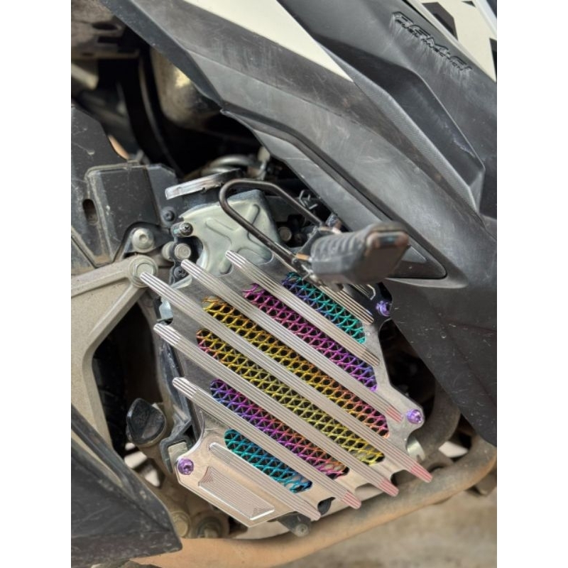 CLICK 125/150 | RADIATOR COVER CNC WITH TITANIUM MESH | Shopee Philippines