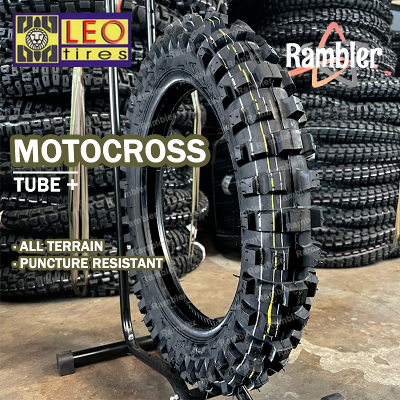 LEO TIRE MOTOCROSS OFF ROAD MOTORCYCLE Gravel Road Abrasion Gulong - 17 ...