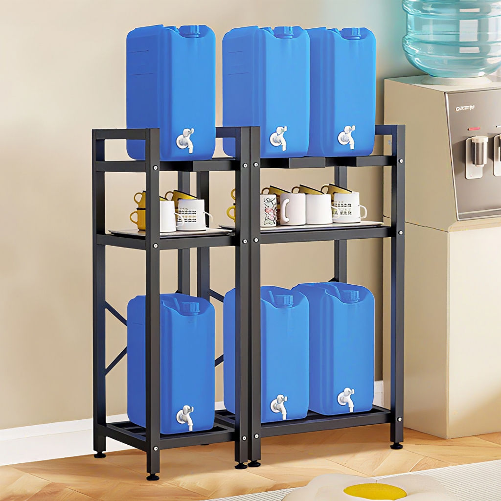Water Container Rack Thickened Carbon Steel Water Gallon Rack 2/3 Layer ...
