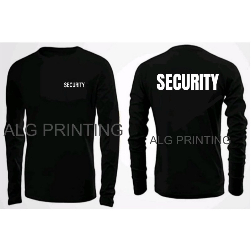 SECURITY LONGSLEEVE WITH SURNAME HQ ALG | Shopee Philippines